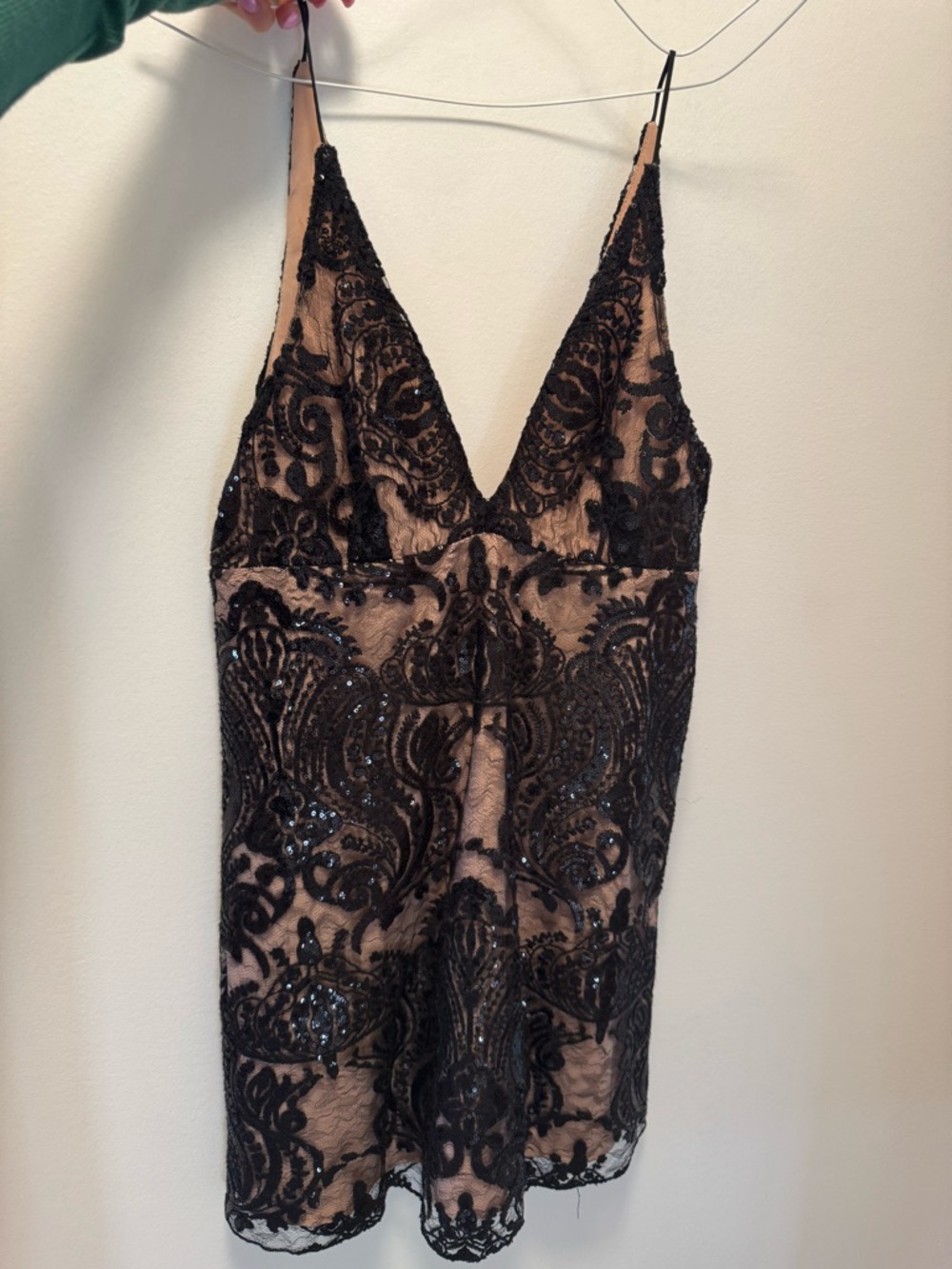 Free People sequin lace dress